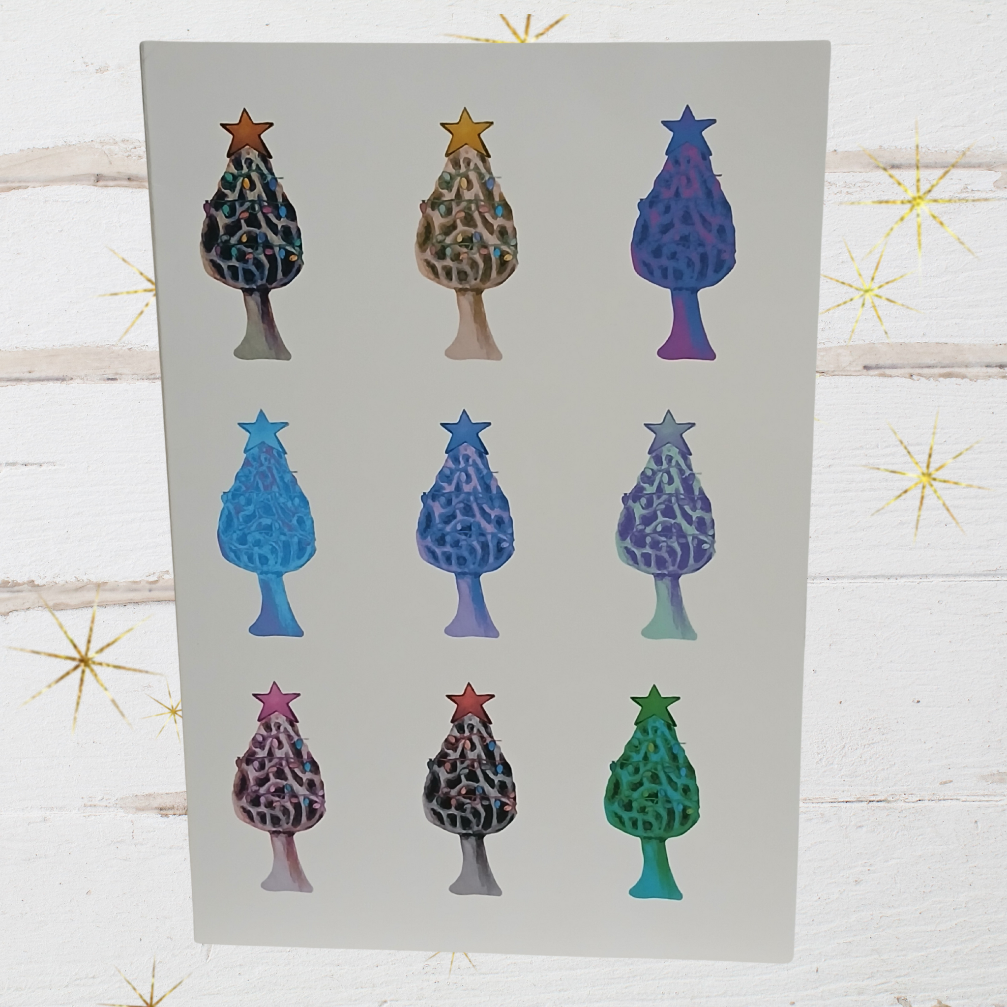 Holiday Morel Mushroom Greeting Card