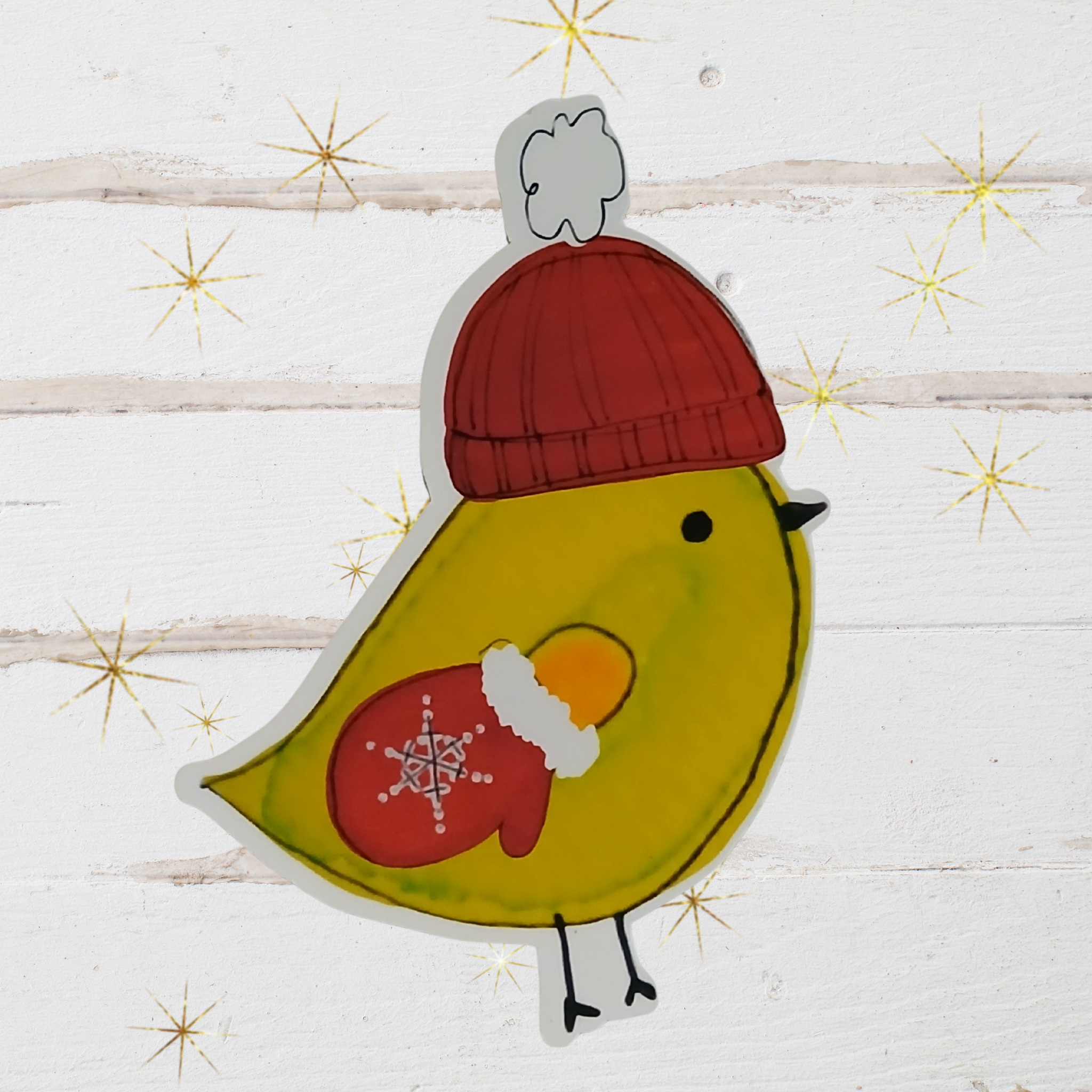 Birdie It's Cold Sticker