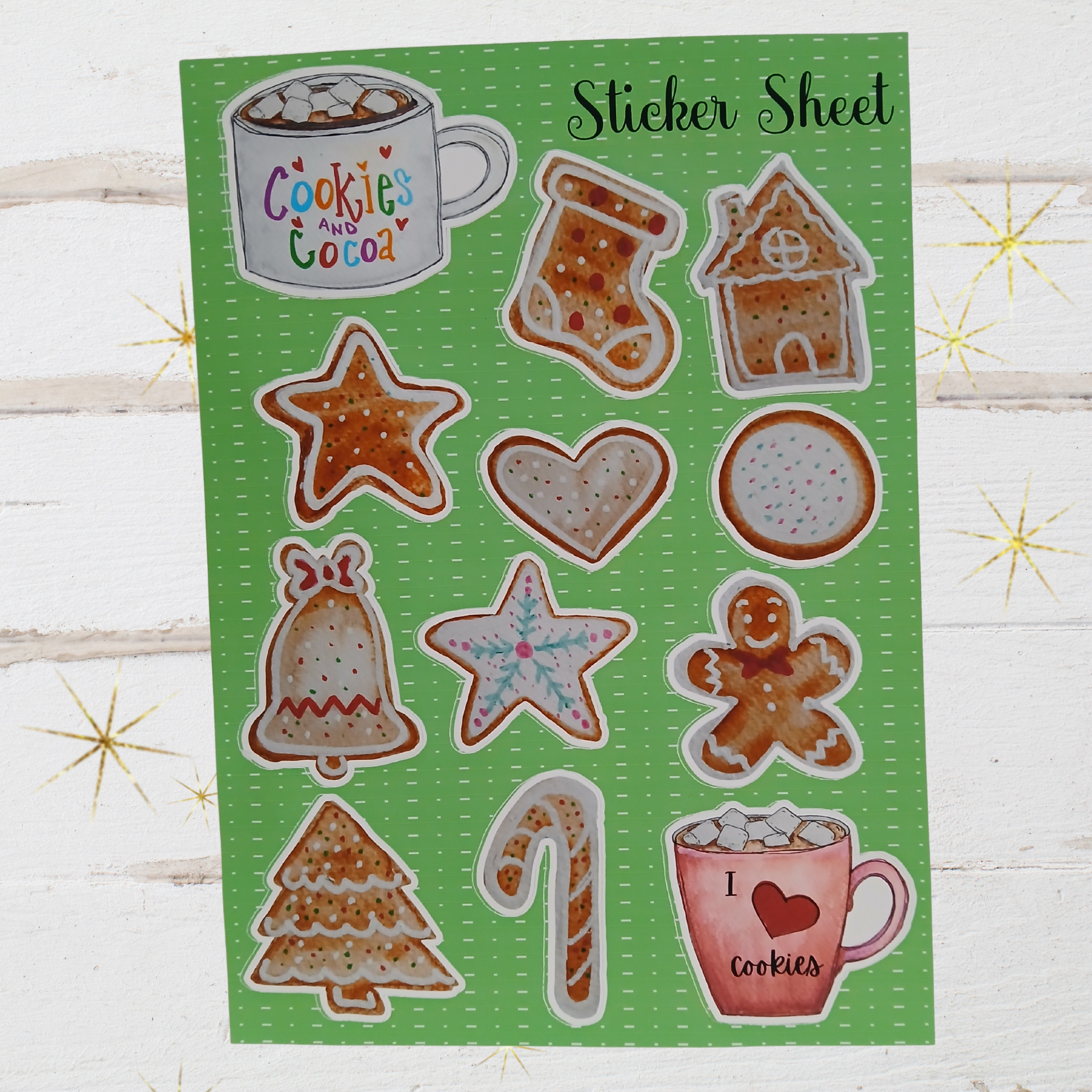 Cookies and Cocoa Sticker Sheet