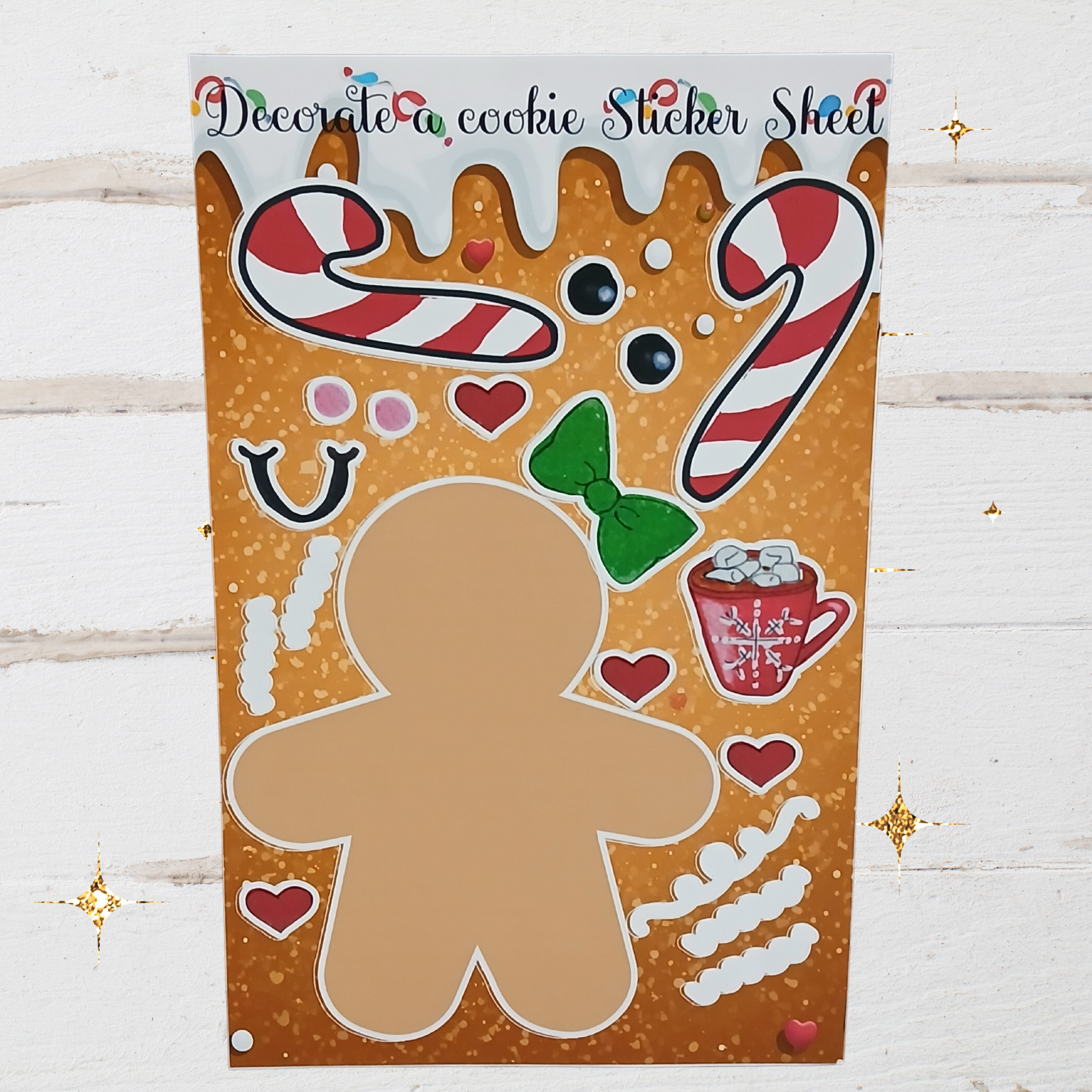 Decorate a Cookie Sticker Sheet