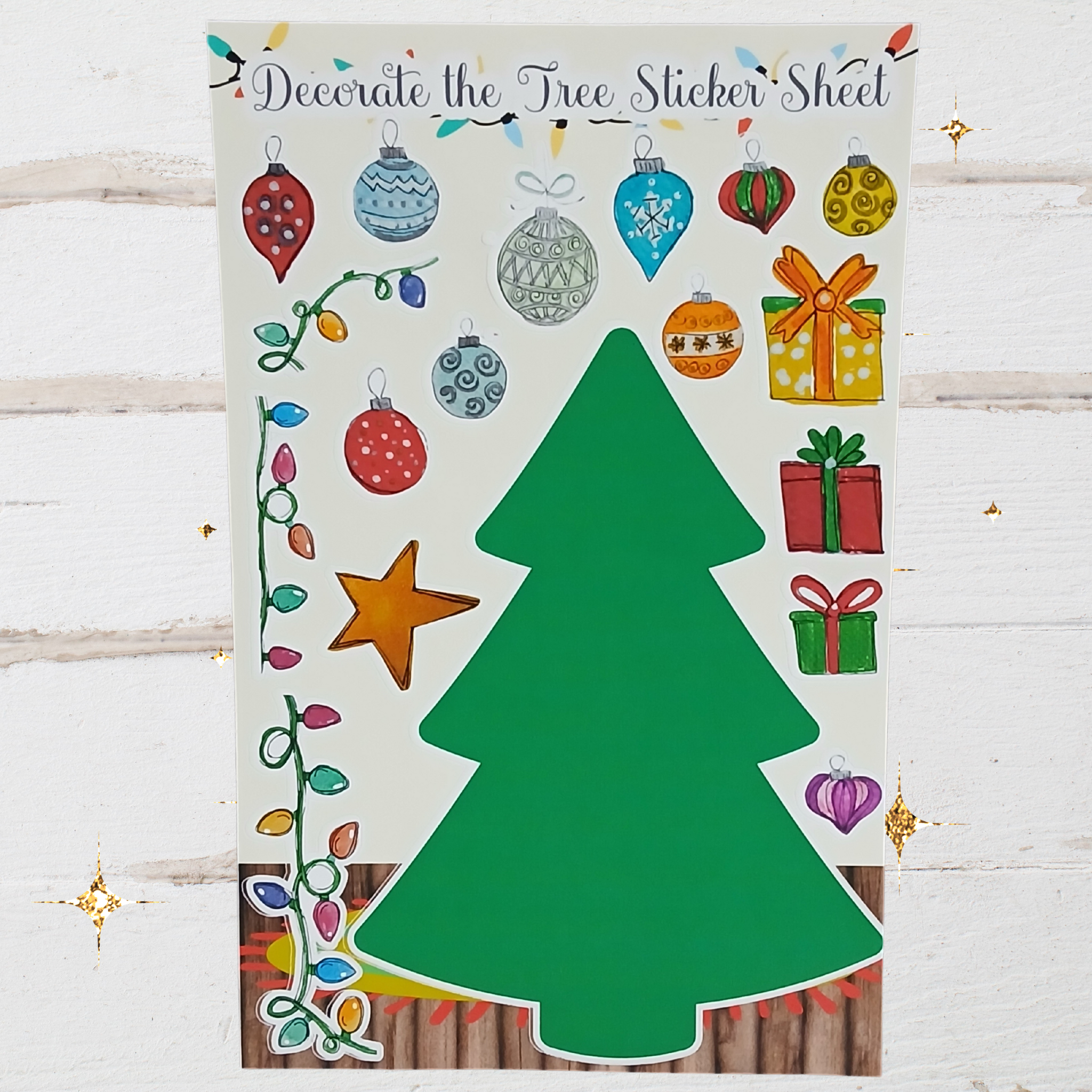 Decorate the Tree Sticker Sheet