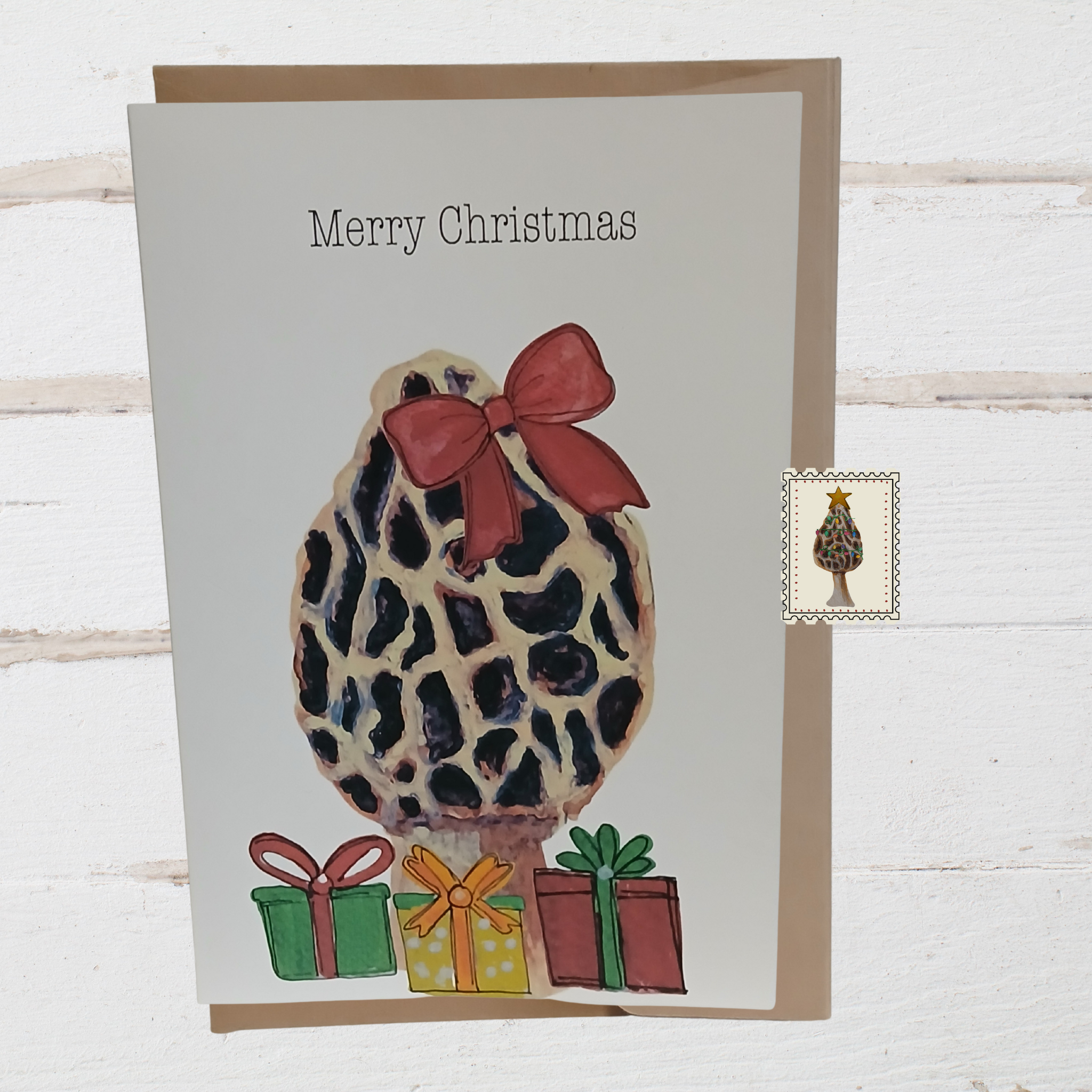 Morel Mushroom Holiday Greeting Card Set