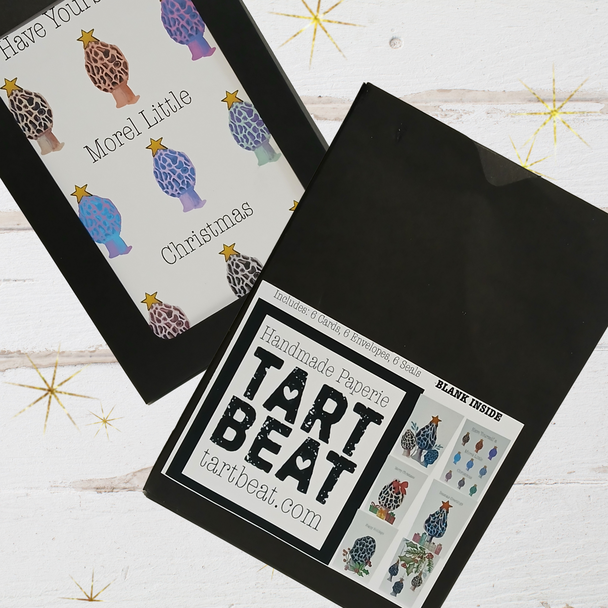 Morel Mushroom Holiday Greeting Card Set