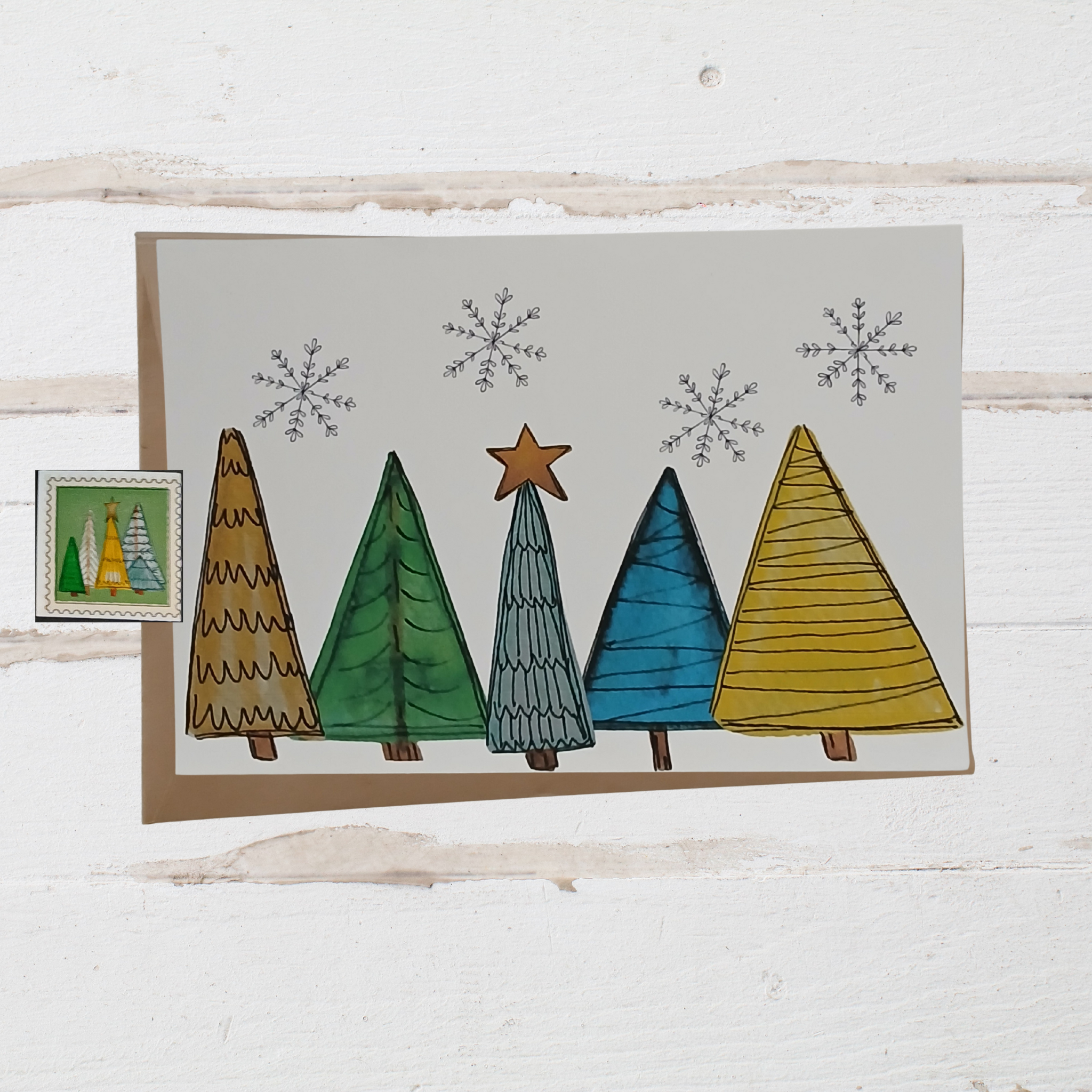 Trees Holiday Greeting Cards
