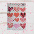 Valentine Hearts Sticker Sheet