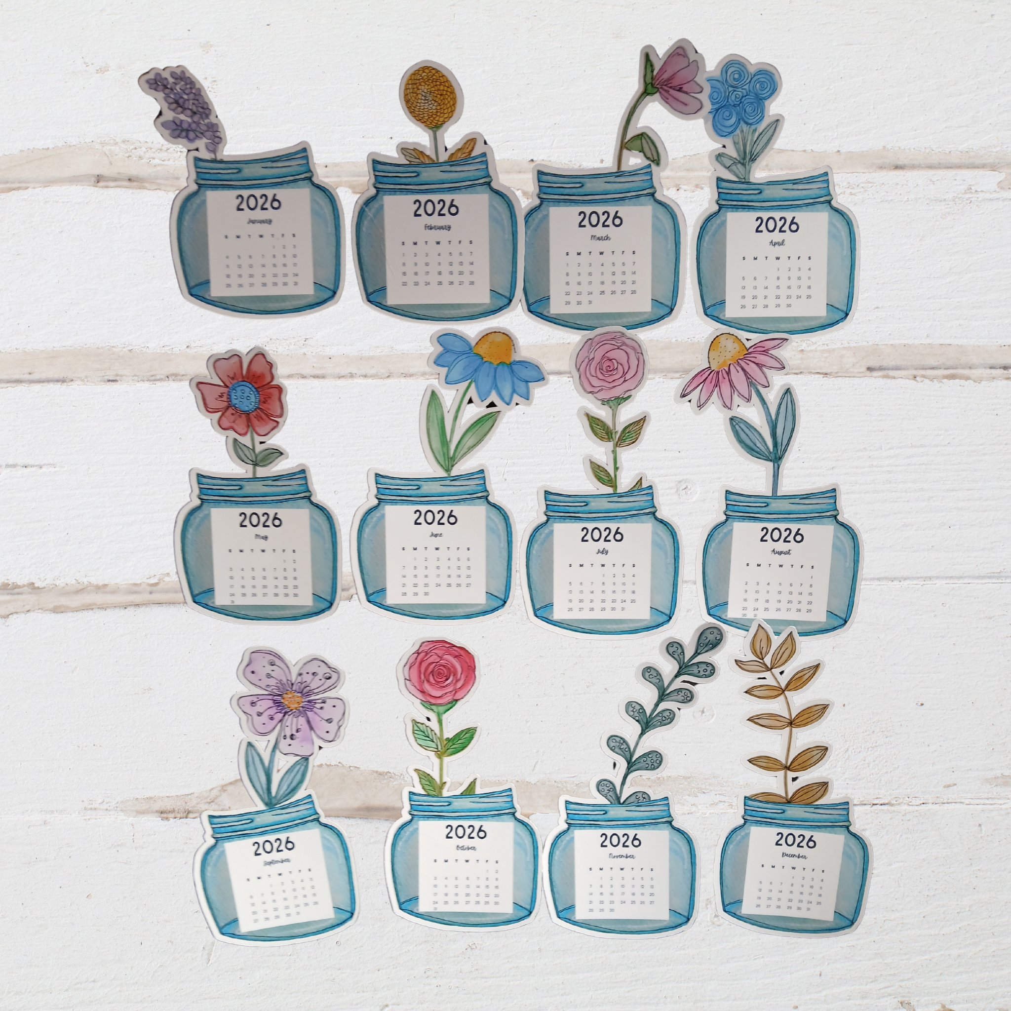 Wildflower Bouquet Desk Calendar